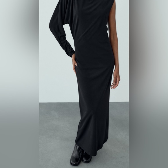 NWT ZARA ASYMMETRICAL DRESS - Picture 4 of 10